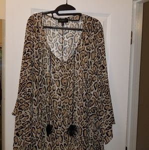 Animal print blouse